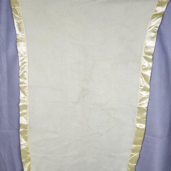 Saks Fifth Avenue Homecrest Yellow Satin-Trimmed Acrylic Blanket - Picture 1 of 7